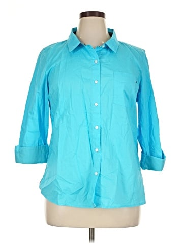 Tommy Hilfiger 3/4 Sleeve Button-Down Shirt (view 1)