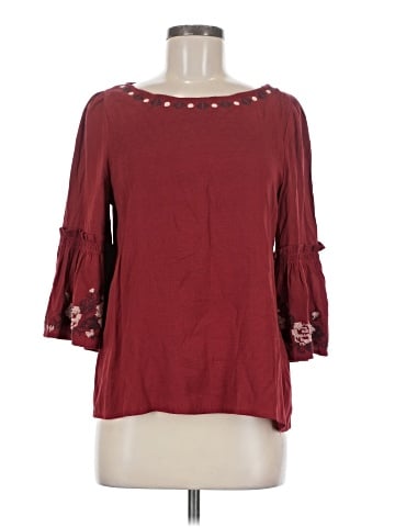 Blue Rain 3/4 Sleeve Top (view 1)