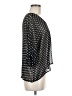 Bar III 100% Polyester Polka Dots Black 3/4 Sleeve Blouse Size M - photo 4