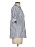 Max Studio Blue Short Sleeve Blouse Size XS - photo 4