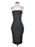 Express Outlet 100% Polyester Stripes Gray Cocktail Dress Size 4 - photo 1