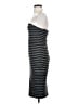 Express Outlet 100% Polyester Stripes Gray Cocktail Dress Size 4 - photo 5
