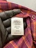 CAbi 100% Polyester Plaid Burgundy Long Sleeve Blouse Size L - photo 8