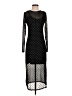 Ember 100% Polyester Polka Dots Black Casual Dress Size S - photo 1