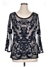 Express Outlet 100% Nylon Black 3/4 Sleeve Top Size XL - photo 1