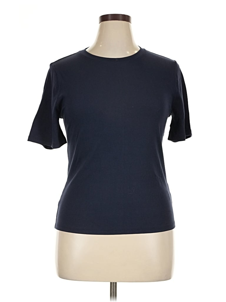 Pre-owned Jcrew Short Sleeve T-shirt In Blue