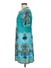 Sandra Darren Paisley Teal Casual Dress Size 12 - photo 5