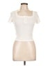 Lush Ivory Short Sleeve Turtleneck Size L - photo 1