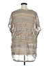Nurture Silver Short Sleeve Blouse Size XL - photo 2