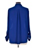 Apt. 9 100% Polyester Hearts Blue Long Sleeve Blouse Size L - photo 2