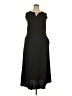 Misslook 100% Polyester Solid Black Casual Dress Size 2X - photo 1