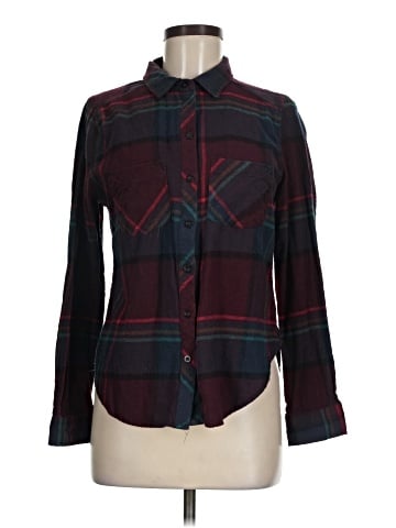 Polly & Esther Long Sleeve Button-Down Shirt (view 1)