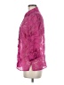 Elementz Pink 3/4 Sleeve Button-Down Shirt Size M - photo 5