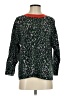 Equipment Animal Print Green Pullover Sweater Size S - photo 1