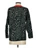 Equipment Animal Print Green Pullover Sweater Size S - photo 2