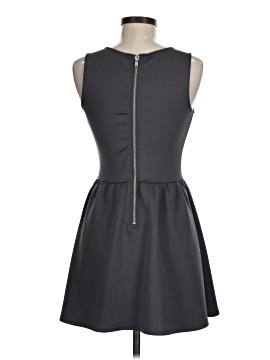 v neck fit and flare dress Shani Collection V-Neck Floral Jacquard and Organza Fit & Flare Midi Dress in Black Size 4