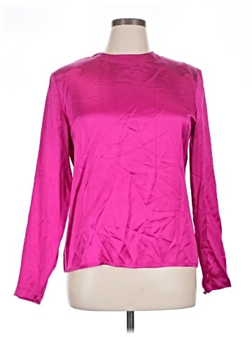 Carlisle Long Sleeve Silk Top (view 1)