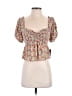 Lulus 100% Polyester Ivory Short Sleeve Blouse Size S - photo 1