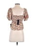 Lulus 100% Polyester Ivory Short Sleeve Blouse Size S - photo 2