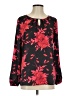 Talbots 100% Polyester Red Long Sleeve Blouse Size S - photo 1