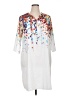 Unbranded Print White Casual Dress Size XL - photo 1