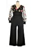 JJ's House 100% Polyester Graphic Black Jumpsuit Size XXL - photo 1