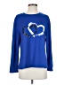 Shein Blue Long Sleeve T-Shirt Size S - photo 1