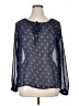 papermoon designed exclusively for Stitch Fix 100% Polyester Blue Long Sleeve Blouse Size XL - photo 1