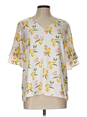 Ann Taylor LOFT Outlet Short Sleeve Blouse (view 1)
