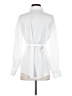 Shein 100% Polyester White Long Sleeve Button-Down Shirt Size 2 - photo 2