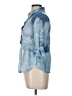 J'envie Blue 3/4 Sleeve Button-Down Shirt Size 10 - photo 5