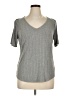 Jennifer Lopez Gray Short Sleeve Top Size XL - photo 1