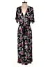 London Times Floral Black Jumpsuit Size 10 - photo 1