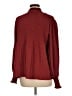 Max Studio 100% Polyester Burgundy Long Sleeve Blouse Size M - photo 2