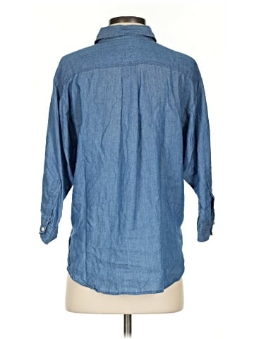 Ann Taylor LOFT 3/4 Sleeve Button-Down Shirt (view 2)