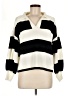 Zaful 100% Acrylic Stripes Ivory Pullover Sweater Size M - photo 1