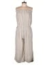Cloth & Stone Stripes Tan Jumpsuit Size L - photo 1