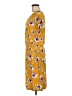 Apt. 9 Print Yellow Casual Dress Size M - photo 5
