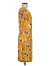 Apt. 9 Print Yellow Casual Dress Size M - photo 4