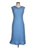 Evan Picone 100% Polyester Solid Blue Cocktail Dress Size 8 - photo 1