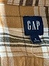 Gap 100% Cotton Plaid Brown Long Sleeve Button-Down Shirt Size S - photo 7