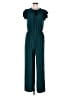 Kaileigh Solid Teal Jumpsuit Size M - photo 1