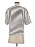 Madewell Stripes Silver Short Sleeve Turtleneck Size XXS - photo 2