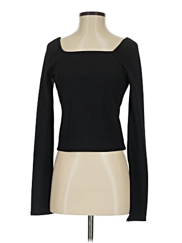 Madewell Ribbed Square-Neck Long-Sleeve Tee (view 1)