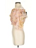 H&M 100% Polyester Pink Short Sleeve Blouse Size 0 - photo 5