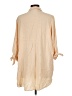 Cupshe 100% Viscose Tan 3/4 Sleeve Button-Down Shirt Size L - photo 2