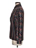 Jaeger 100% Polyester Stripes Brown Long Sleeve Blouse Size M (estimated) - photo 5
