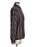 Jaeger 100% Polyester Stripes Brown Long Sleeve Blouse Size M (estimated) - photo 4