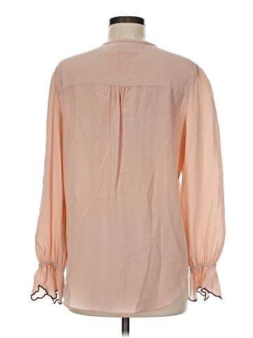 Rachel Zoe Long Sleeve Silk Top (view 2)
