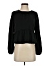 Shein 100% Polyester Black Long Sleeve Blouse Size XS - photo 1